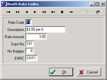 Create a new Booth Rate Code